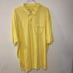 Tommy Bahama Relax Yellow Pocket Polo